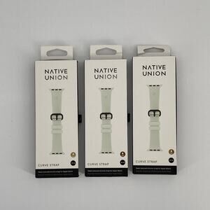 Native Union, Textured Silicone Band for Apple Watch, Size 38/40mm - Sage Green